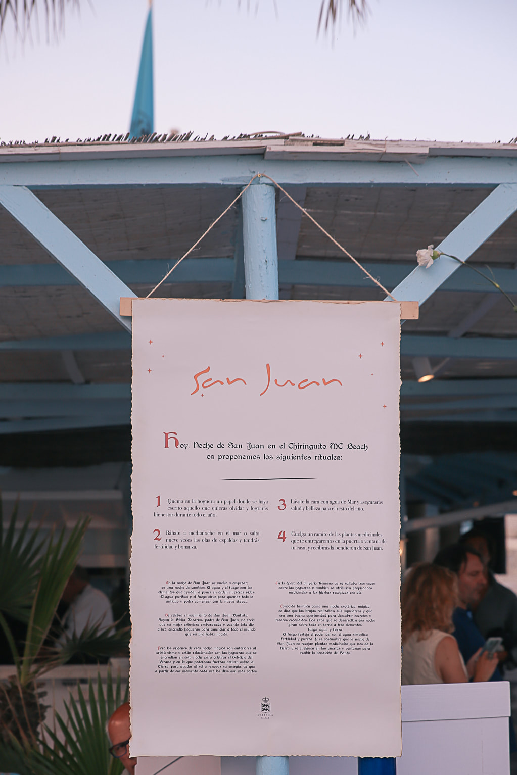 San Juan celebrations at the Marbella club hotel, Marbella by The Belle Blog
