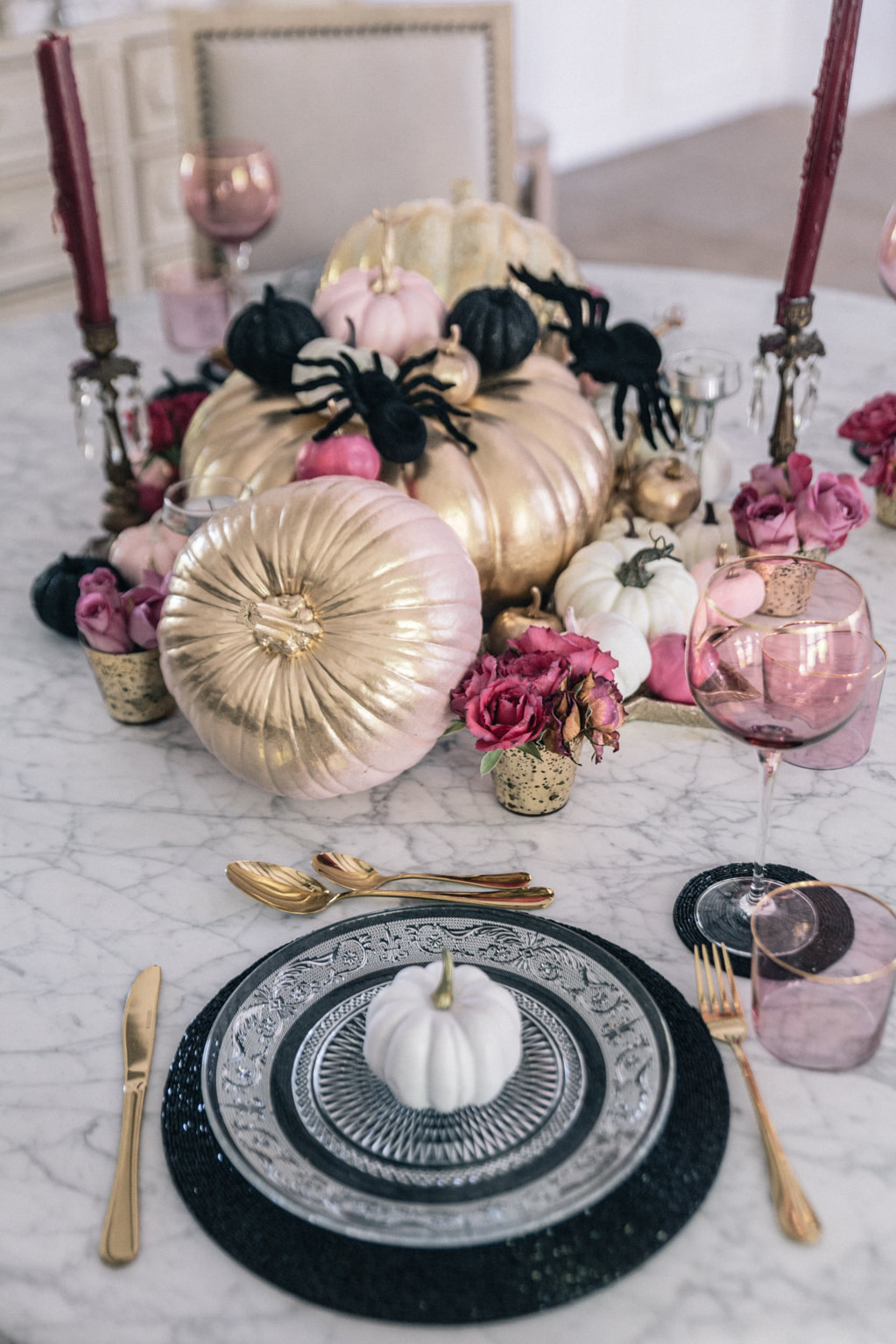 Halloween tablescape Inspiration by The Belle Blog