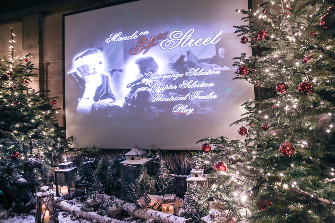 Festive winter cinema at the Berkely Hotel, London  for a Christmas themed evening of Mince pies and mulled wine By The Belle Blog 