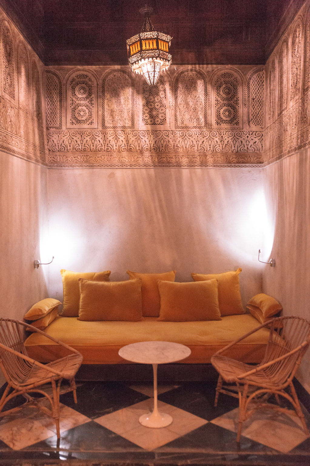 Moroccan nights, Marrakesh. Our first night arriving at the El Fenn Hotel, Morocco By The Belle Blog. 