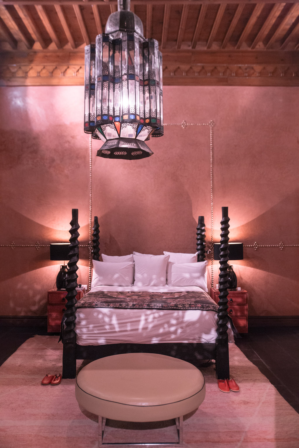 El Fenn at night, Marrakech boutique riad at night by The Belle Blog  