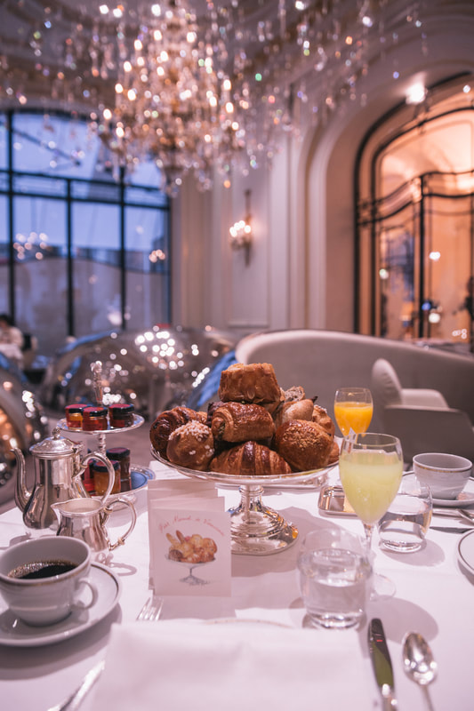 The most beautiful breakfast In Paris; at Restaurant Alain Ducasse. Hotel Plaza Athenee, Paris by The Belle Blog 